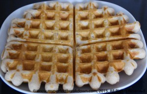 Waffles from last weekend.  Yummy.  